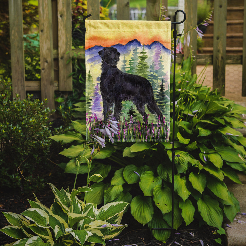Flat Coated Retriever Garden Flag Mailbox Decorative Yard Banner Outside Patio Artwork for Flower Beds, Garden Size, Multicolor