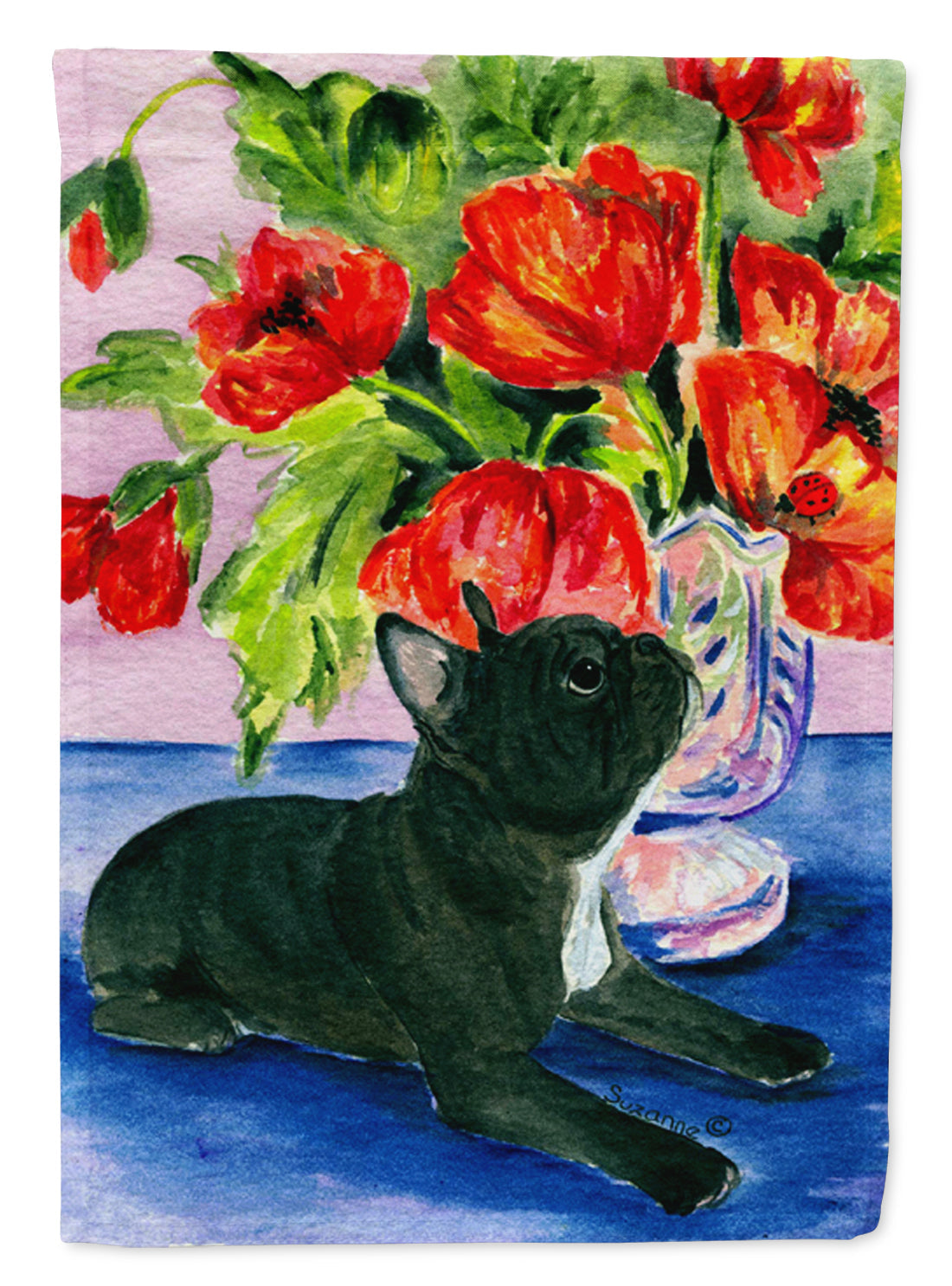 French Bulldog Garden Flag Mailbox Decorative Yard Banner Outside Patio Artwork for Flower Beds, Garden Size, Multicolor