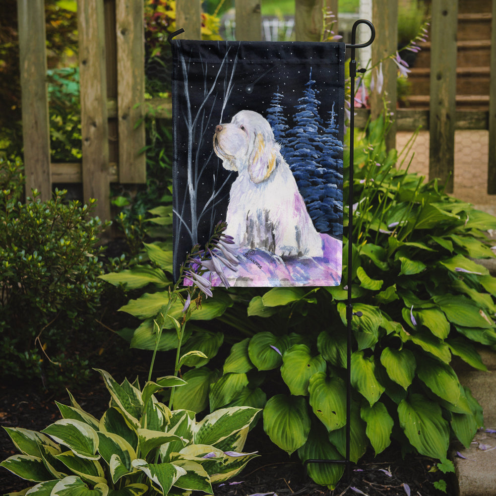 Clumber Spaniel Garden Flag Mailbox Decorative Yard Banner Outside Patio Artwork for Flower Beds, Garden Size, Multicolor