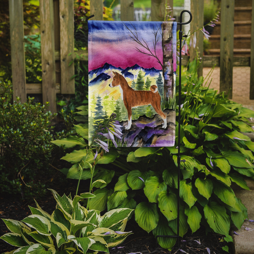 Basenji Garden Flag Mailbox Decorative Yard Banner Outside Patio Artwork for Flower Beds, Garden Size, Multicolor
