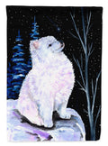 Starry Night American Eskimo Garden Flag Mailbox Decorative Yard Banner Outside Patio Artwork for Flower Beds, Garden Size, Multicolor
