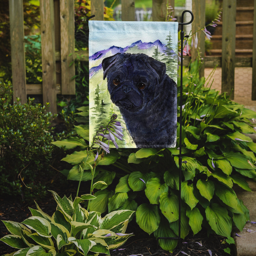 Pug Garden Flag Mailbox Decorative Yard Banner Outside Patio Artwork for Flower Beds, Garden Size, Multicolor