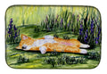 Corgi Dish Drying Mat Absorbent Dish Drying Mat Pad for Kitchen Counter Dish Drainer Mat for Countertop, 14 x 21", Multicolor