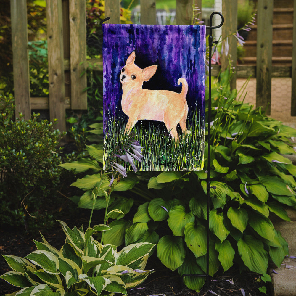 Starry Night Chihuahua Garden Flag Mailbox Decorative Yard Banner Outside Patio Artwork for Flower Beds, Garden Size, Multicolor