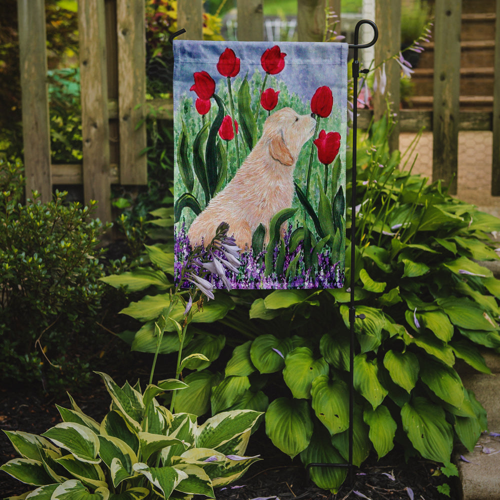 Golden Retriever Garden Flag Mailbox Decorative Yard Banner Outside Patio Artwork for Flower Beds, Garden Size, Multicolor