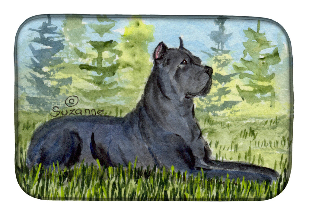 Cane Corso Dish Drying Mat Absorbent Dish Drying Mat Pad for Kitchen Counter Dish Drainer Mat for Countertop, 14 x 21", Multicolor