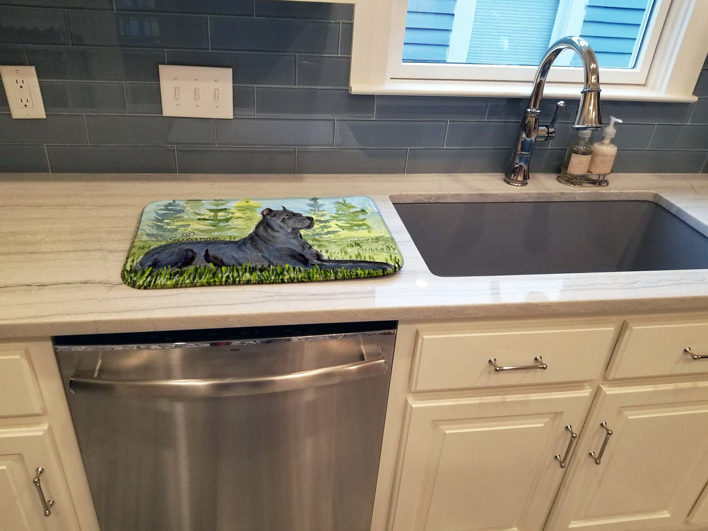 Cane Corso Dish Drying Mat Absorbent Dish Drying Mat Pad for Kitchen Counter Dish Drainer Mat for Countertop, 14 x 21", Multicolor