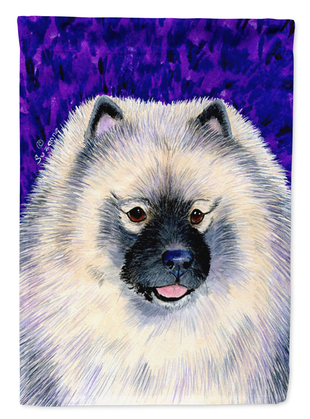 Keeshond Garden Flag Mailbox Decorative Yard Banner Outside Patio Artwork for Flower Beds, Garden Size, Multicolor