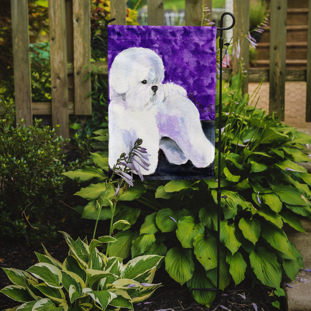 Bichon Frise Garden Flag Mailbox Decorative Yard Banner Outside Patio Artwork for Flower Beds, Garden Size, Multicolor