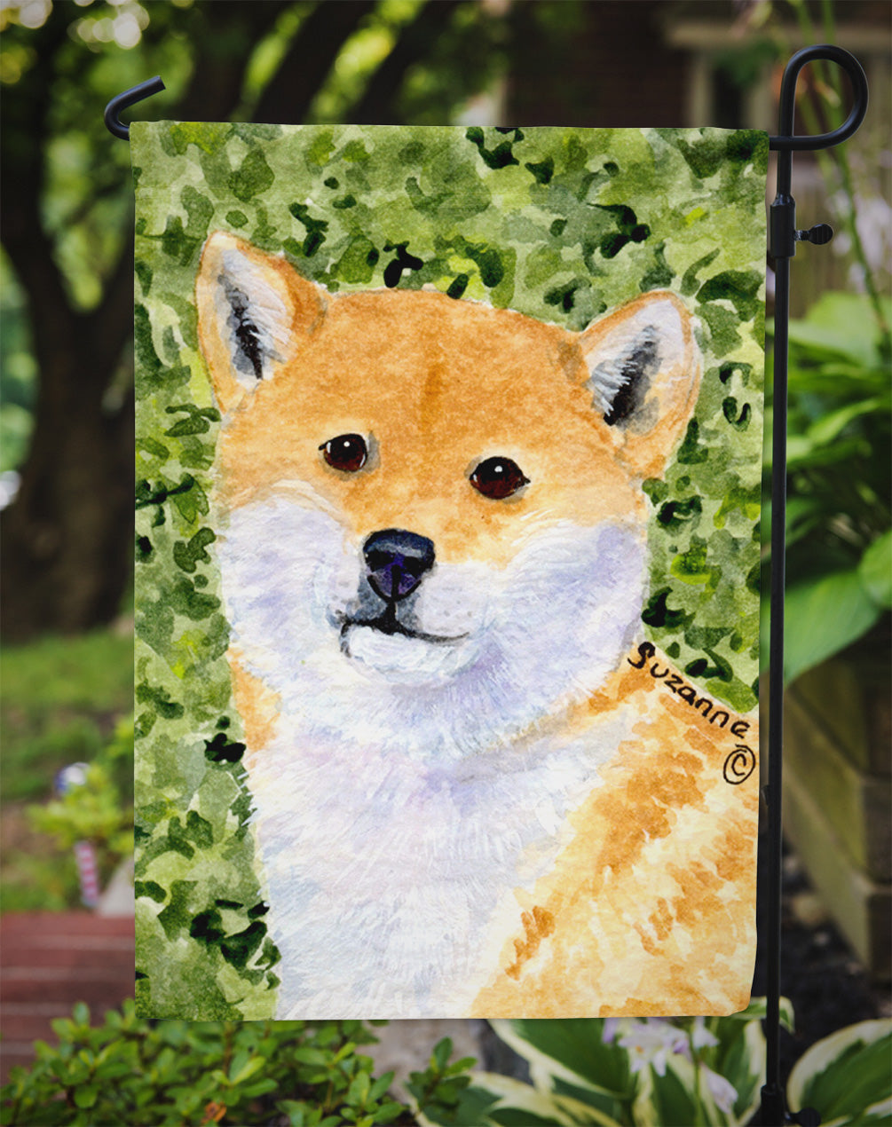 Shiba Inu Garden Flag Mailbox Decorative Yard Banner Outside Patio Artwork for Flower Beds, Garden Size, Multicolor