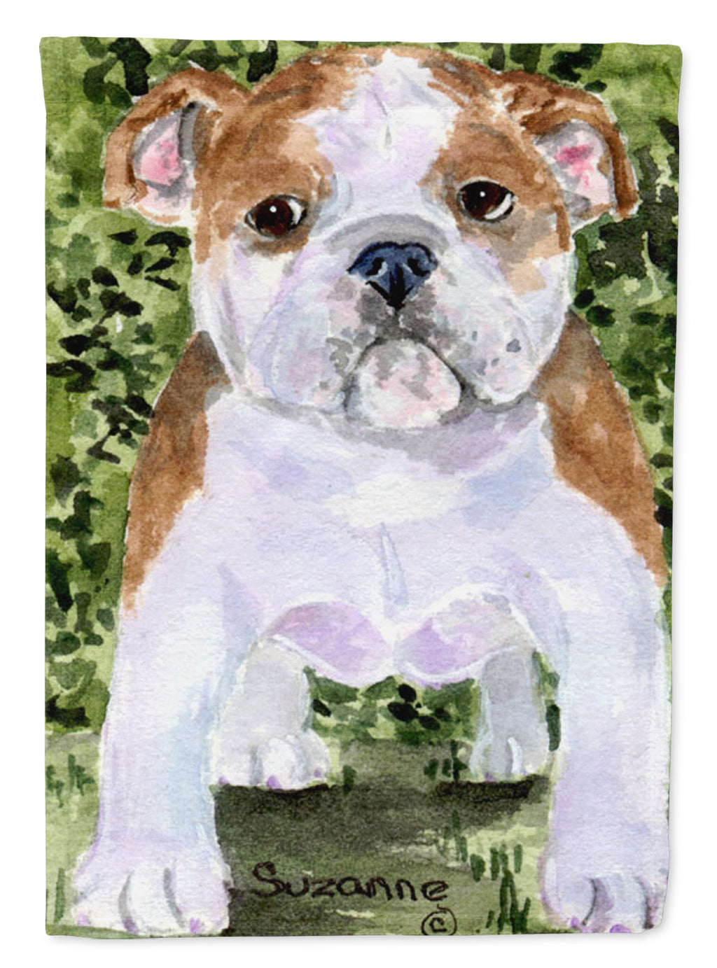 English Bulldog Garden Flag Mailbox Decorative Yard Banner Outside Patio Artwork for Flower Beds, Garden Size, Multicolor