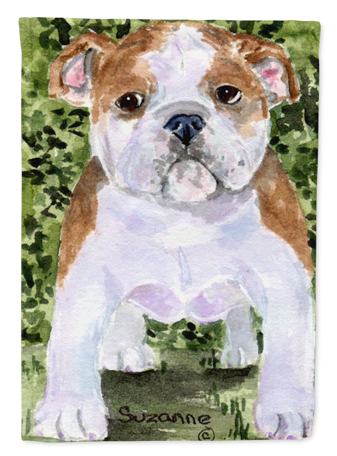 English Bulldog Garden Flag Mailbox Decorative Yard Banner Outside Patio Artwork for Flower Beds, Garden Size, Multicolor