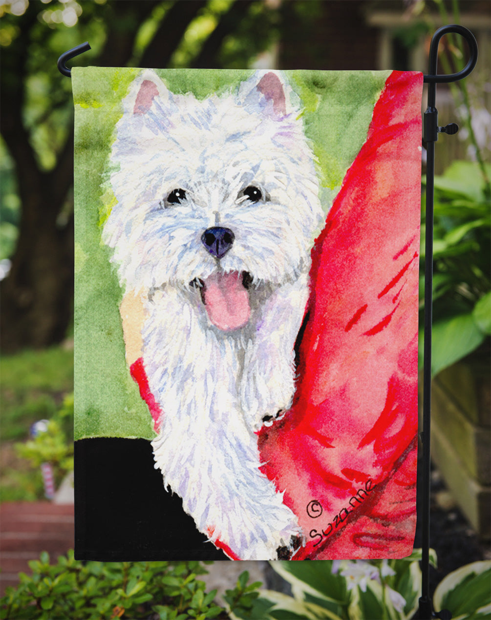 Westie Garden Flag Mailbox Decorative Yard Banner Outside Patio Artwork for Flower Beds, Garden Size, Multicolor