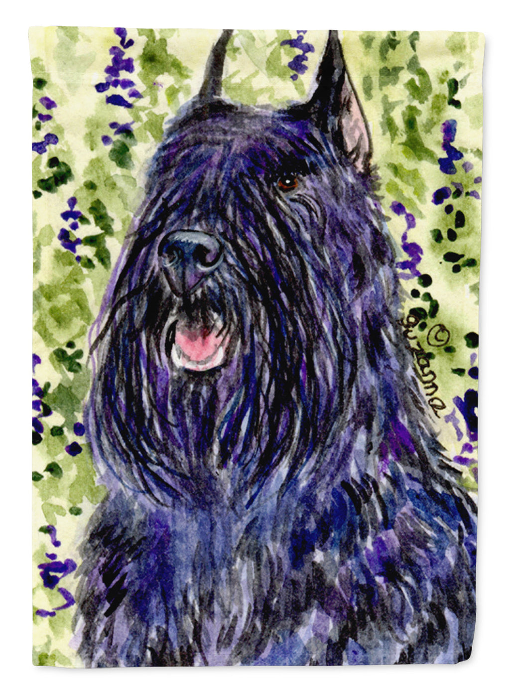 Bouvier des Flandres Garden Flag Mailbox Decorative Yard Banner Outside Patio Artwork for Flower Beds, Garden Size, Multicolor