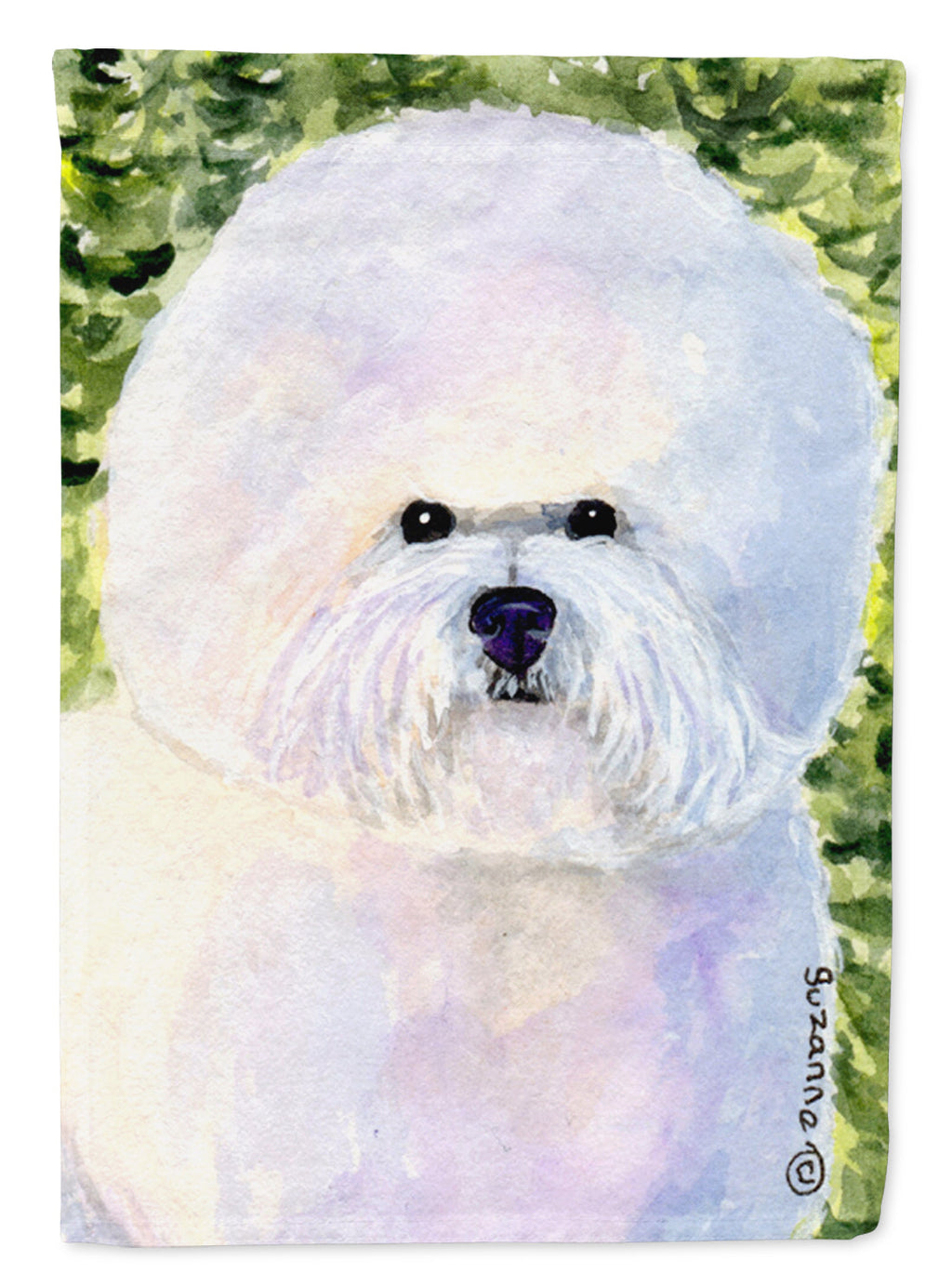 Bichon Frise Garden Flag Mailbox Decorative Yard Banner Outside Patio Artwork for Flower Beds, Garden Size, Multicolor