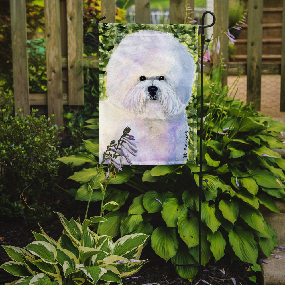 Bichon Frise Garden Flag Mailbox Decorative Yard Banner Outside Patio Artwork for Flower Beds, Garden Size, Multicolor