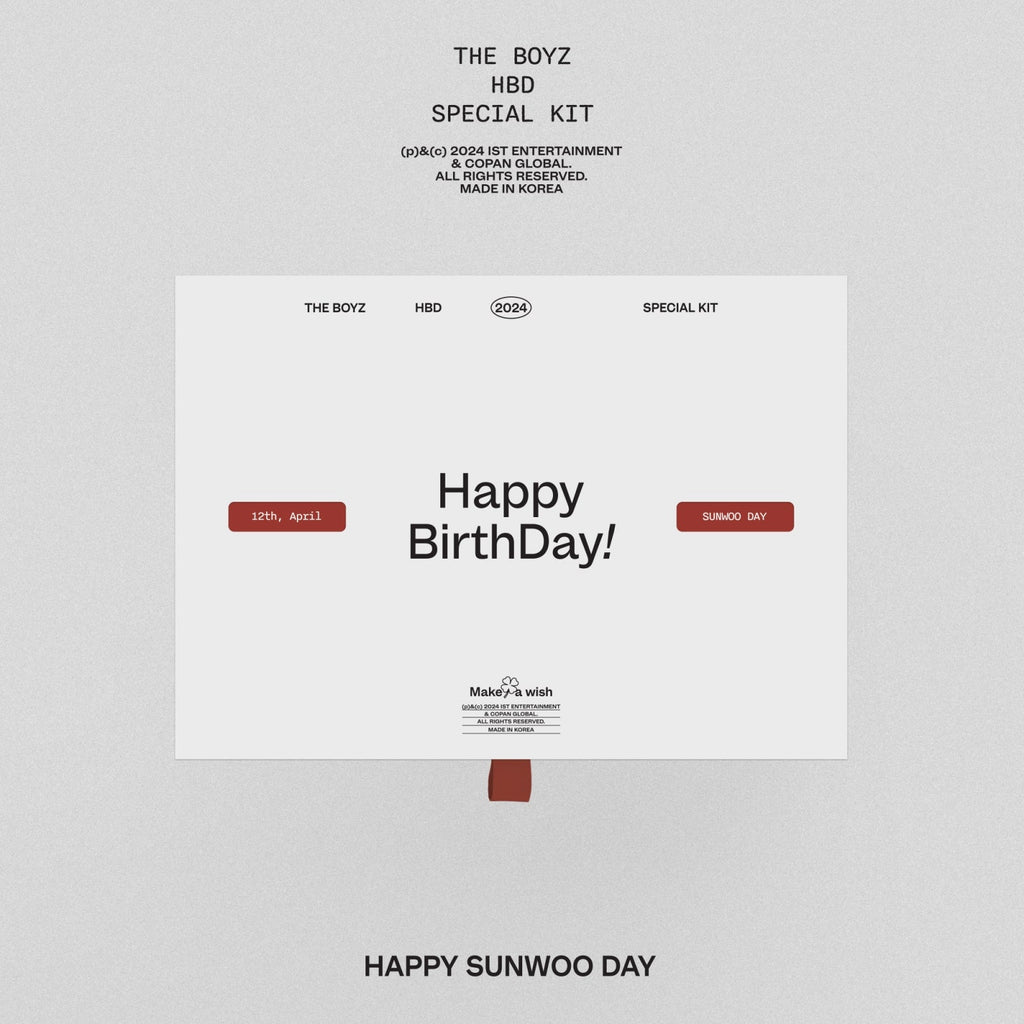 The Boyz - Hbd Sunwoo Special Kit