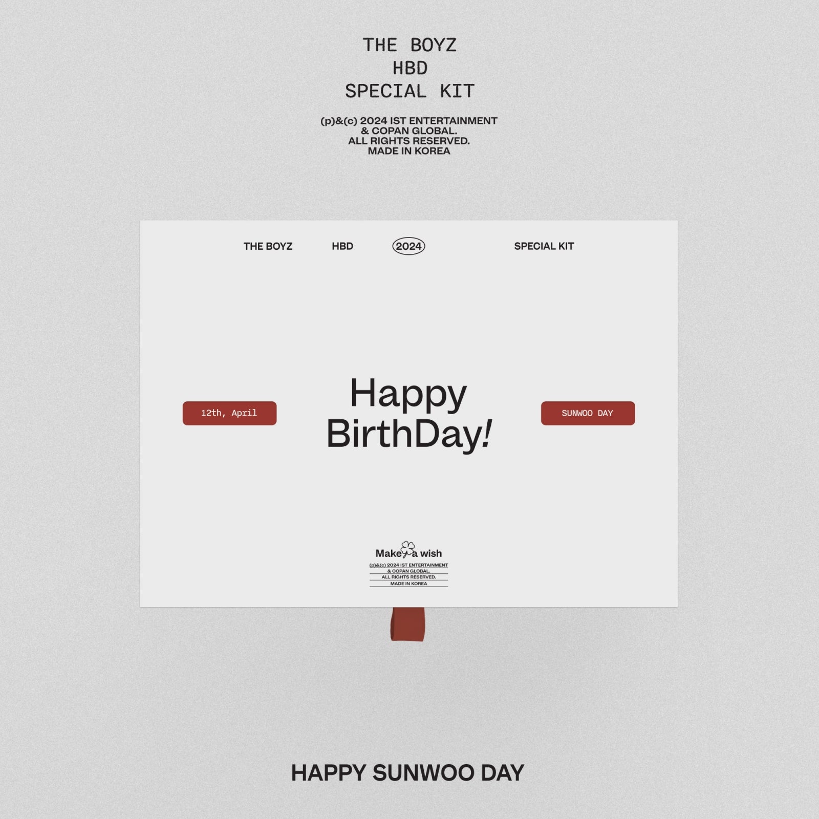 The Boyz - Hbd Sunwoo Special Kit