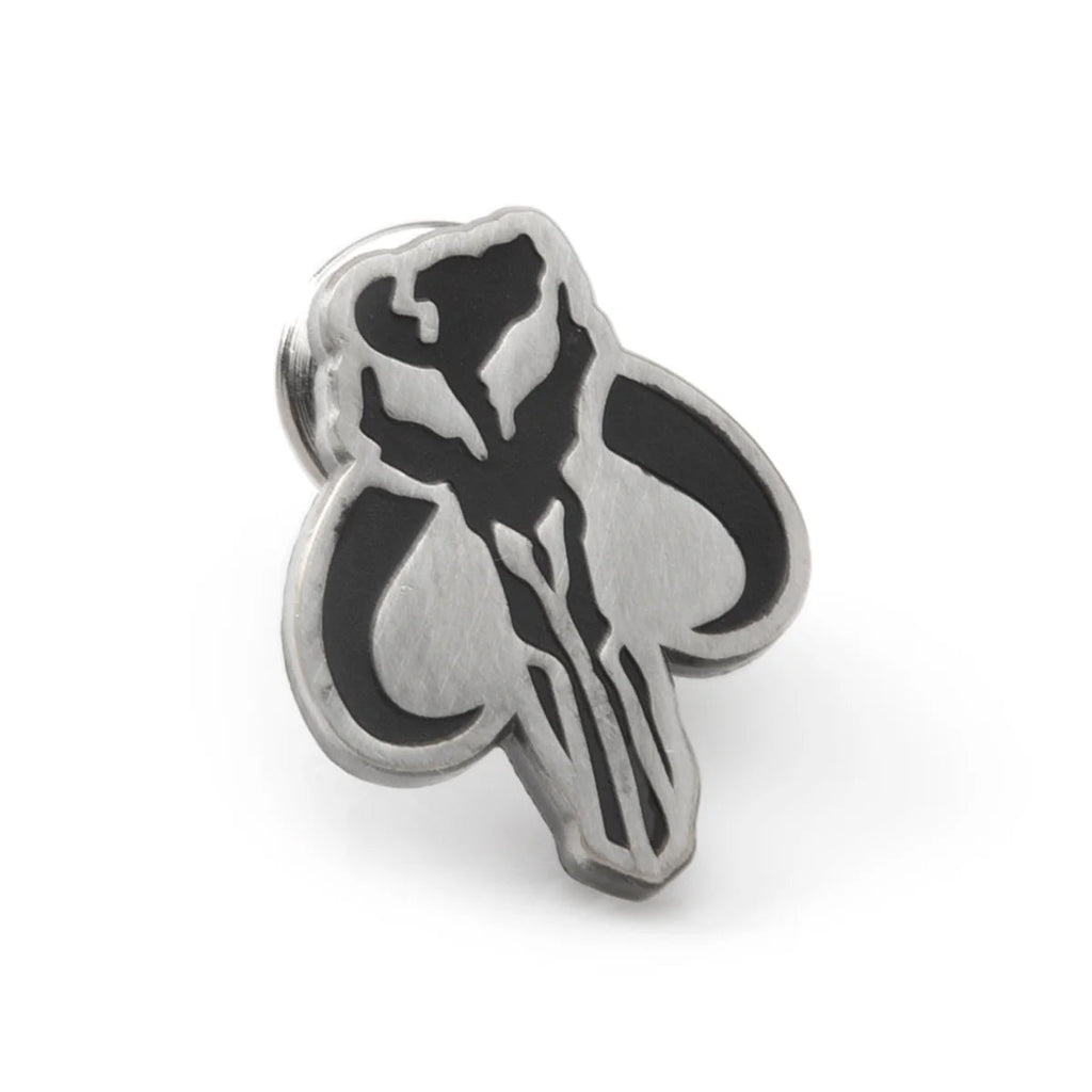 Star Wars Mandalorian Charcoal Gray Dress Socks and Mythosaur Lapel Pin Gift Set