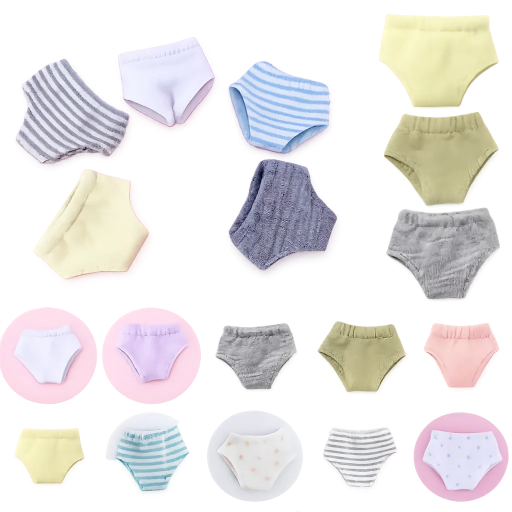 Cute OB11 Doll's Underwear DIY Elasticity Cotton Underwear 12 Colors Briefs Underwear