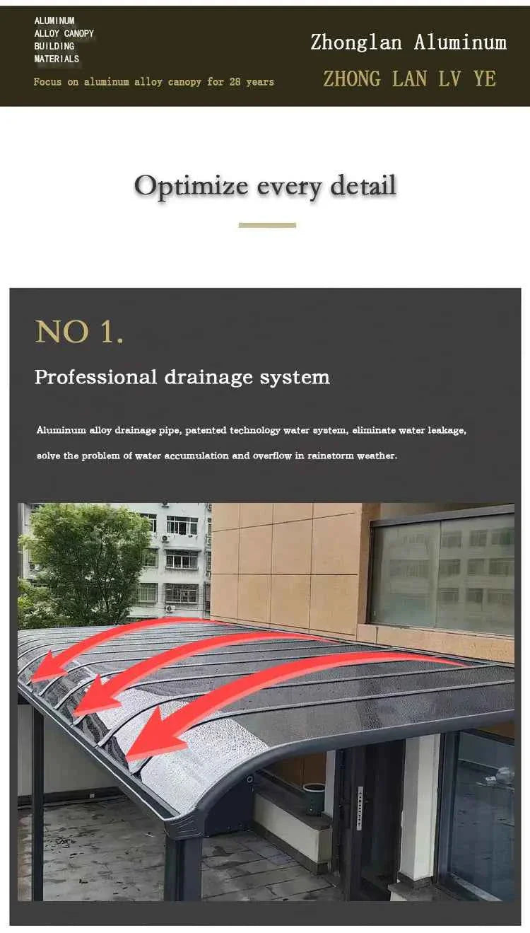 Pergola Gazebos Carport Canopy Garden Buildings Awning Sunroom Pavilion Houses Decoration Waterproof Shadow Patio Yard & Garden