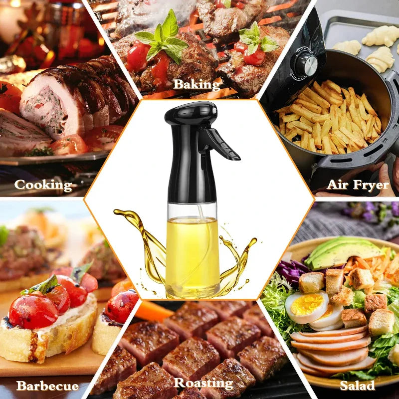 Oil Spray Bottle for Cooking | Kitchen Olive Oil Sprayer for BBQ Baking and Vinegar