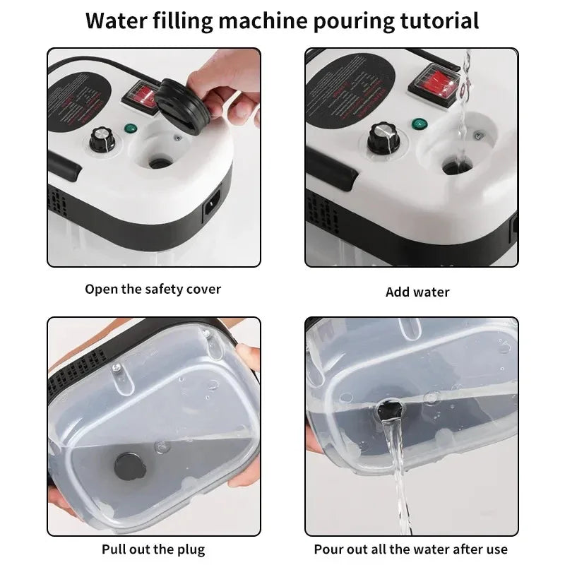 High And Temperature Handheld Steam Cleaners Air Conditioner Kitchen Hood Car Steam Clean Machine Floor and More Cleaning