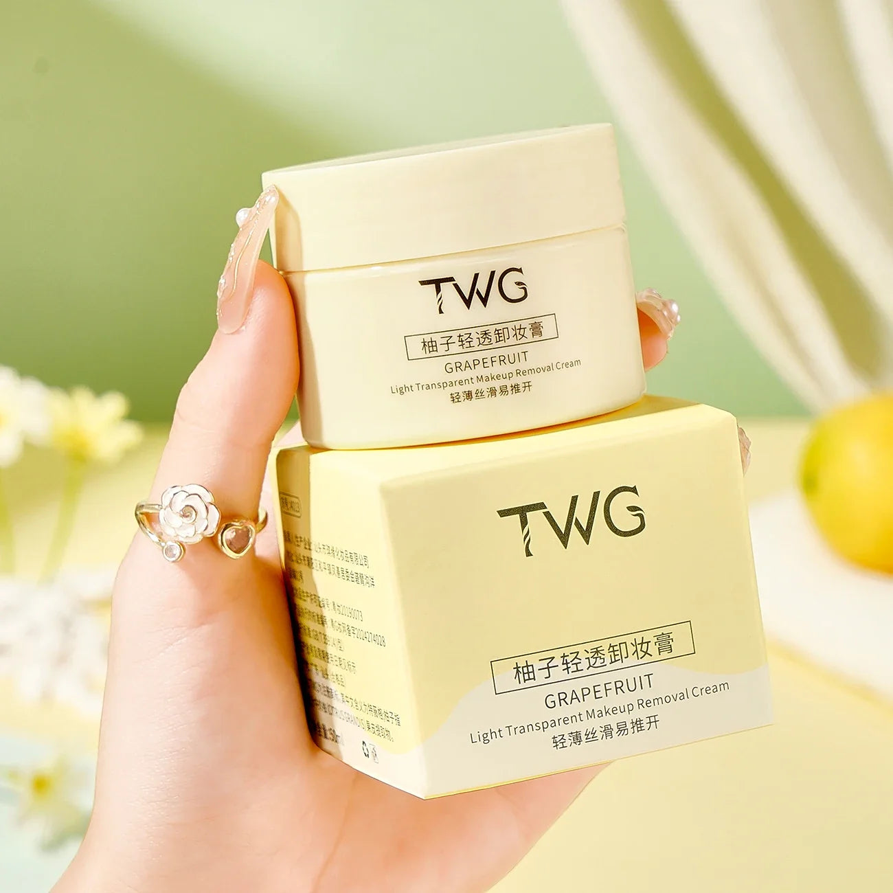 Grapefruit Makeup Removal Cream Deep Cleansing Makeup Removal Cream, the Best Gift for Girls