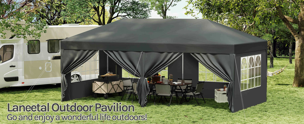 Pop Up Folding Gazebo Garden Gazebo Marquee Pergola Waterproof Windproof UV Protection party tent for Garden Camping Beach BBQ