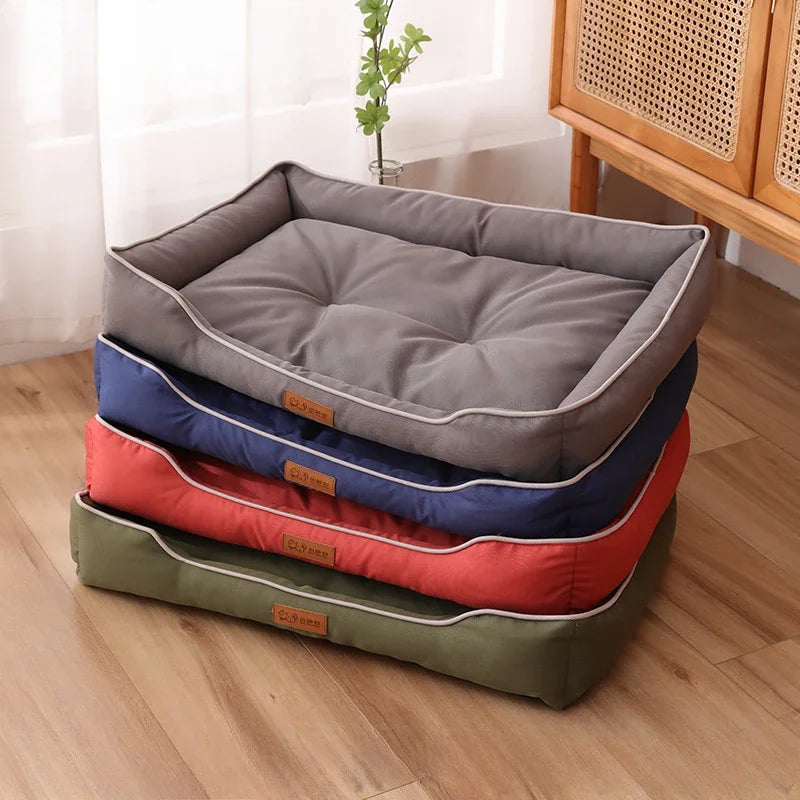 Four Seasons Paw Pet Sofa Dog Beds Waterproof Bottom Soft Fleece Warm Cat Bed House Pet Cushions for Small Medium Large Dogs