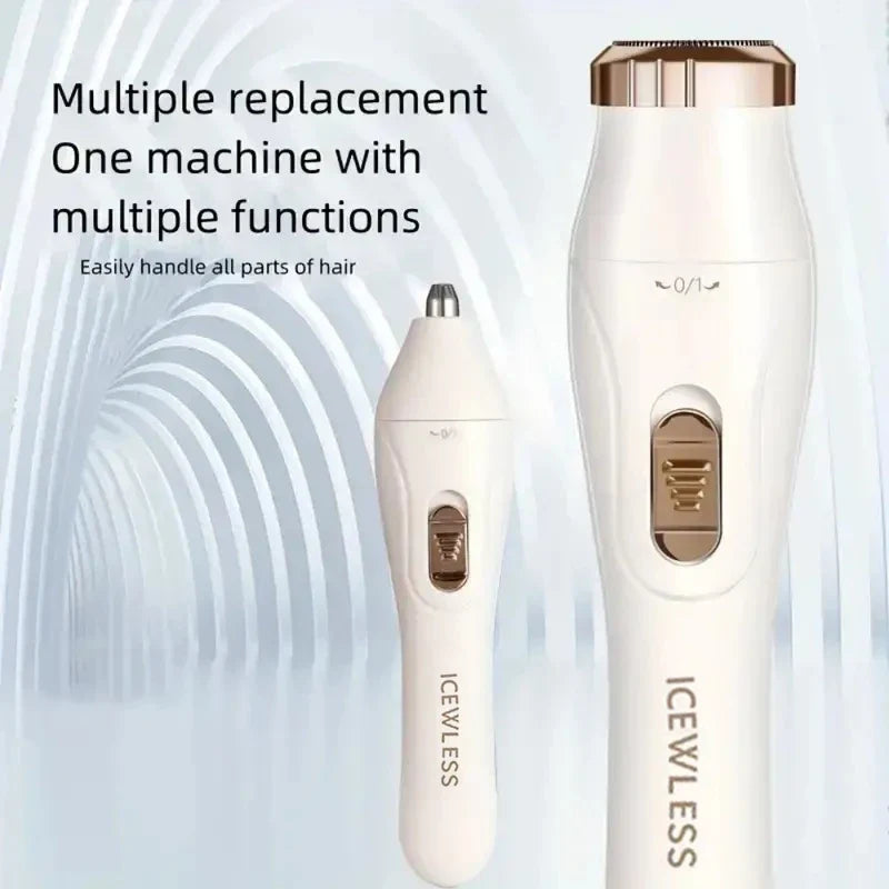 Multi Functional 3-in-1 Shaver, USB Charging, Underarm Hair Removal Device, Women's Home Eyebrow Trimmer, Nose Hair Trimmer