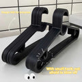 10Pcs Adult Plastics Clothes Hanging Rack Clothing Hanger Non-Slip Dry Portable Household Clothes Organizer Closet Space Saver