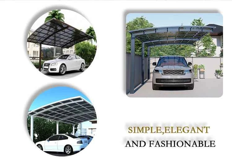 Home Villa Gazebos Garden Outdoor Canopy Tent Modern Custom Parking Shed Sunshade Awning Patio Pergola Aluminum Alloy Carport