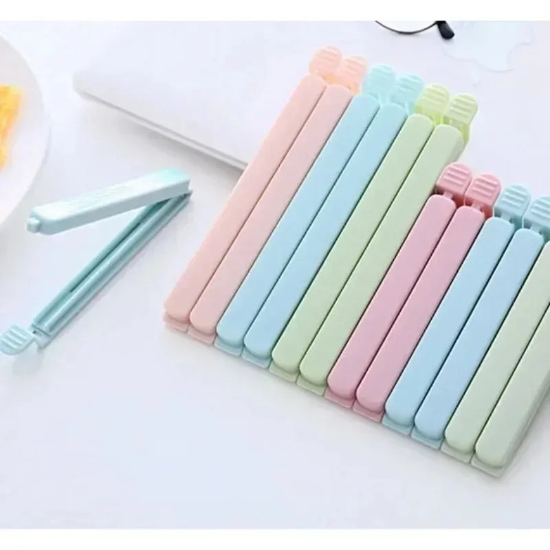 Bag Clips Food Snack Sealing Clip12/15.5cm Portable Kitchen Storage Accessories Tool Elastic Buckle Package Bag Clamp