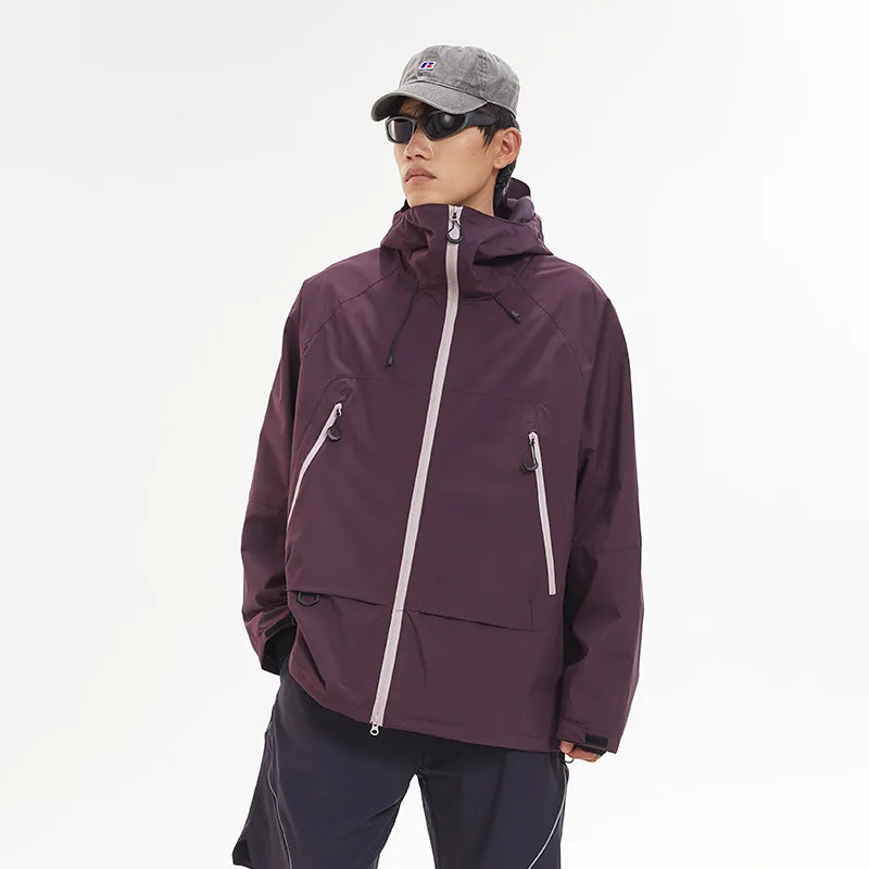 New Men Waterproof Hiking Jacket Women Windproof Sports Coat High Quality Hooded Jacket Outdoor Ride Climbing Running Jacket