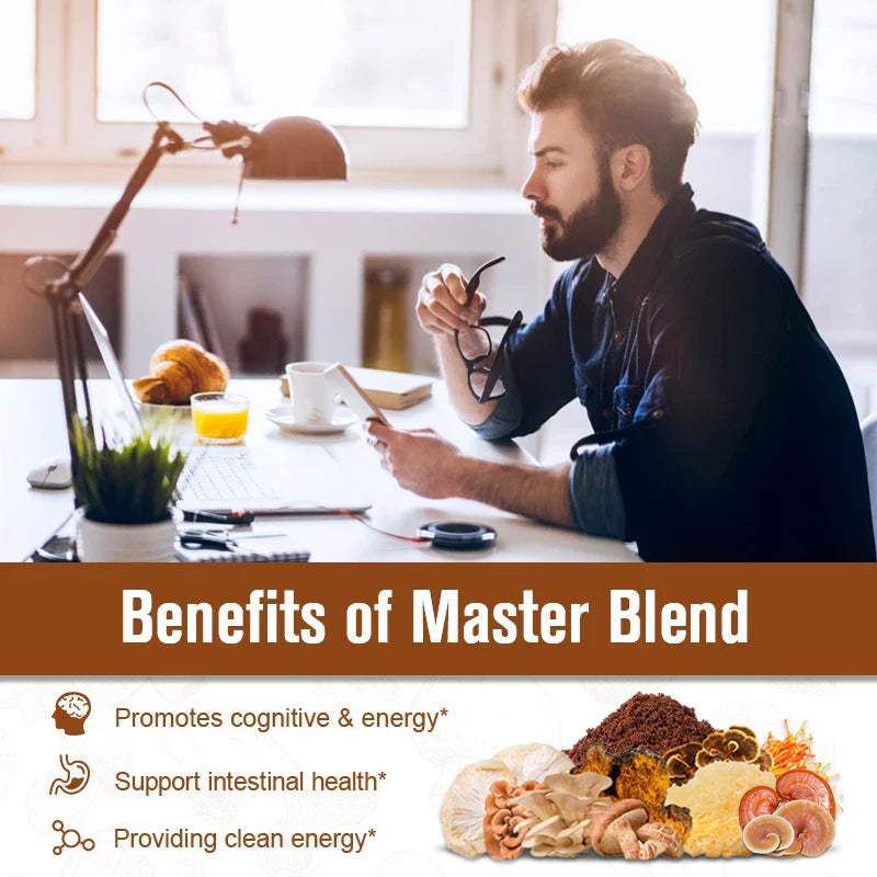 MINCH Lion's Mane Mushroom Coffee With Reishi Cordyceps Turkey Tail