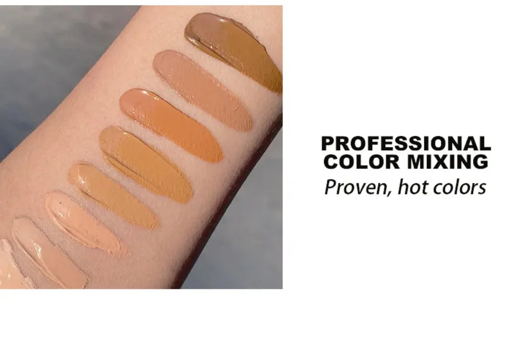 Fit Colors 8 Size Concealer With A Flexible Concealer Moisturizing Liquid Foundation To Cover Dark Circles And Acne Spots