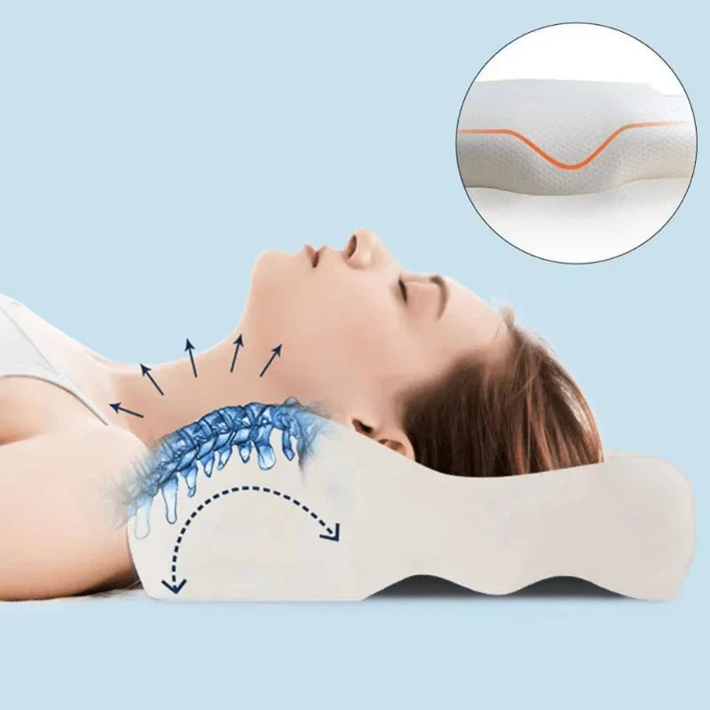Butterfly Memory Pillow, Suitable For Side Sleepers, Orthopedic Neck Sleep Pillow, Ideal For Side Lying And Back Support.