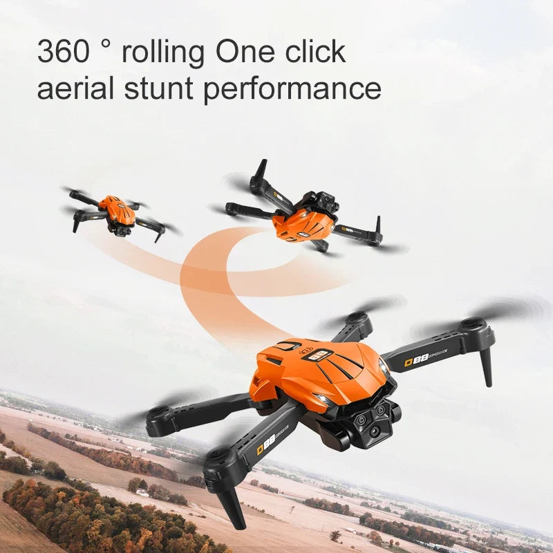 NewD88 4K RC Drone,360°Flip,Headless Mode,One Key Return,Altitude Hold,WiFi FPV,Dual Cam Switch,90°Lens Adjust,Birthday Gift Toy