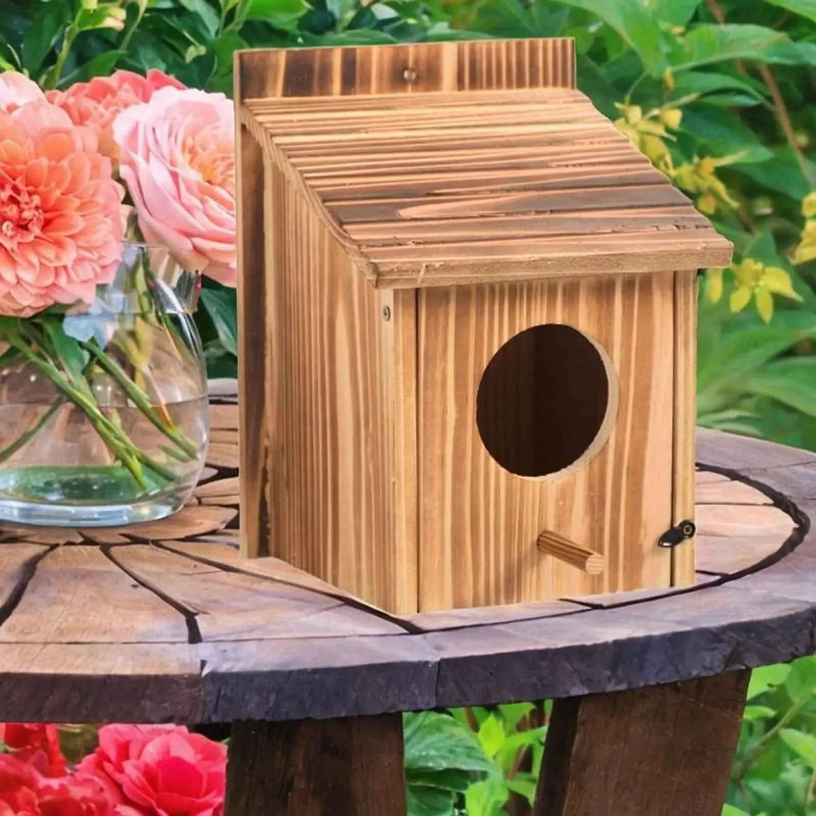 Outdoor Bird House Bluebird House Hanging Birdhouse for Window Balcony Patio