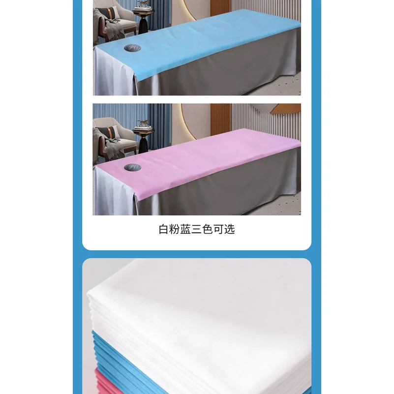100pcs Disposable Thick Non-Woven Bed Cover Waterproof Breathable