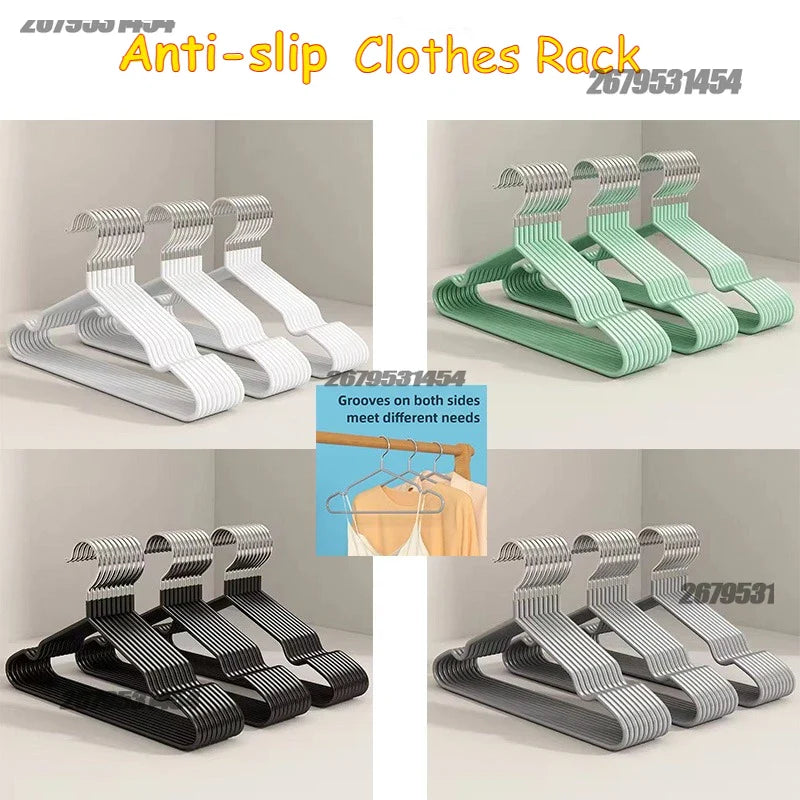 Garment Organizer Hangers Non Marking Clothes Hangers for Home Use Non Slip Drying Metal Thick Storage Bedrooms Wardrobes Adult