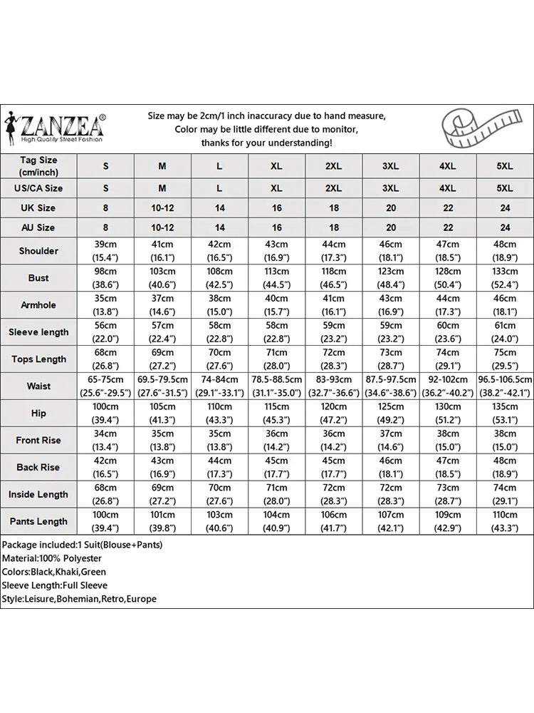 ZANZEA 2026 Spring Outfits Office Women 2 Piece Sets Stylish Lapel Long Sleeve Blazer Coats Pant Sets Elegant OL Work Tracksuit