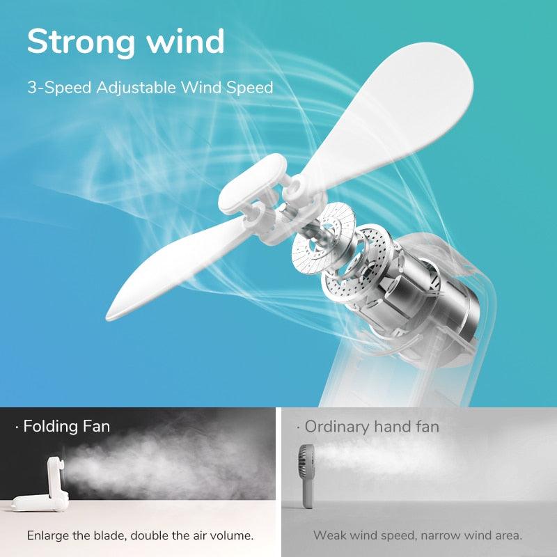 Mini Rechargeable 3in1 Pocket Fan