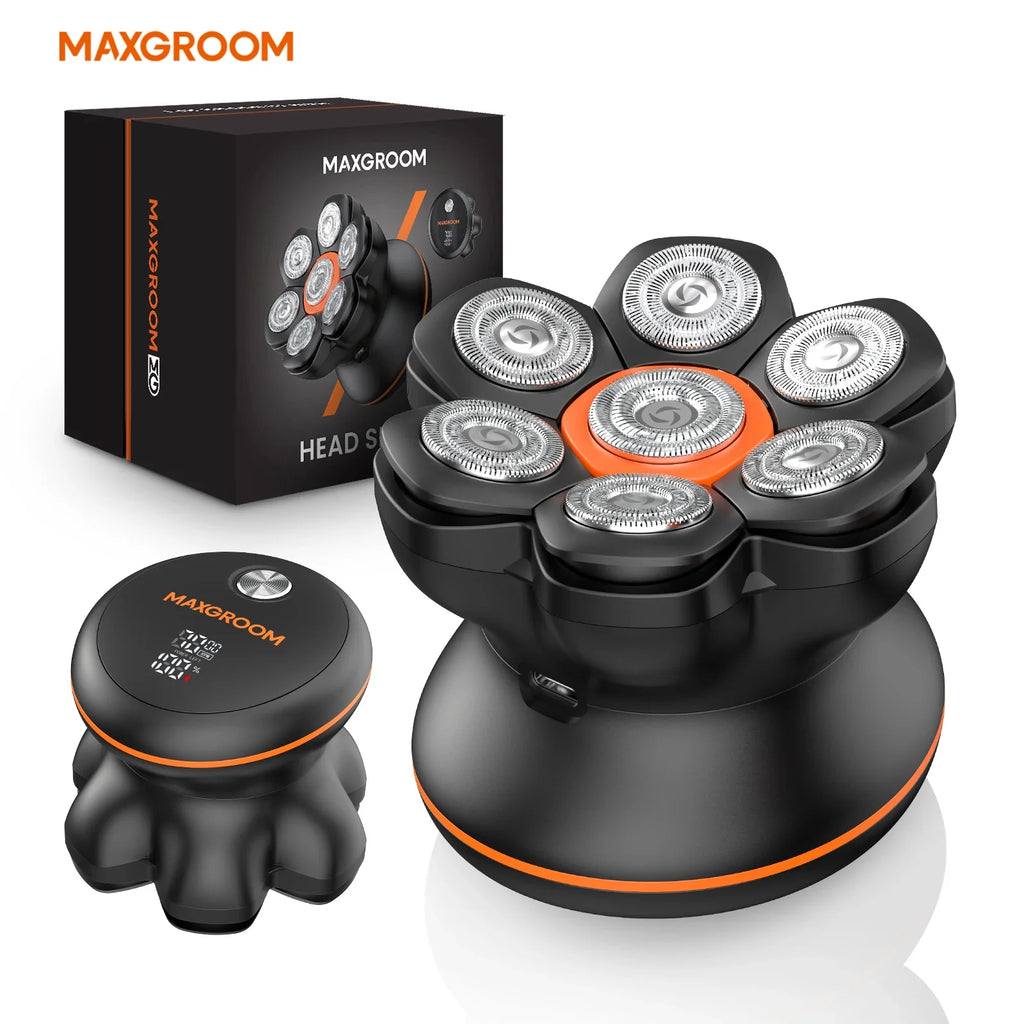 MAXGROOM 7D Head Shaver IXP6 Waterproof Electric Razor
