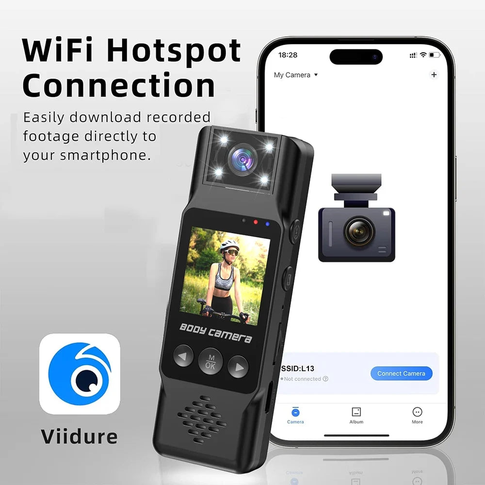 1080P Portable Wifi Mini Camera Digital Video Recorder Worn Police Night Vision BodyCam Infrared Miniature Camcorder