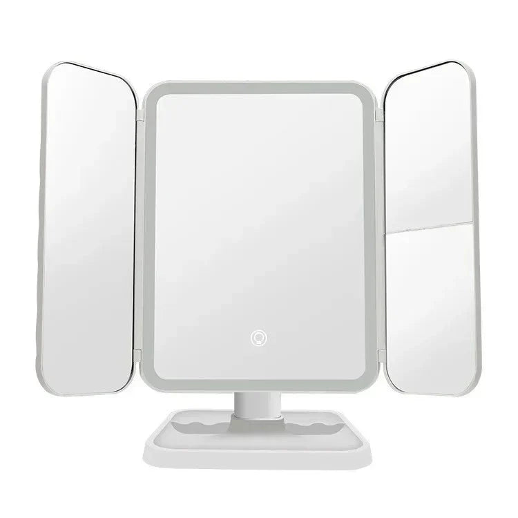Trifold Makeup Mirror with LED Lights