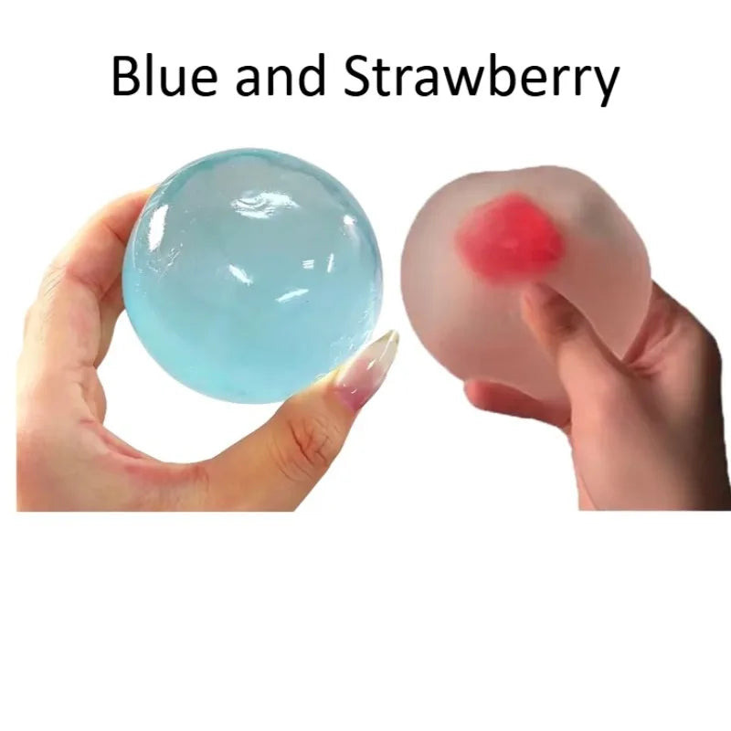 Strawberry Mochi Squeeze Toy | Stress Relief Slow Rebound Fidget Toy
