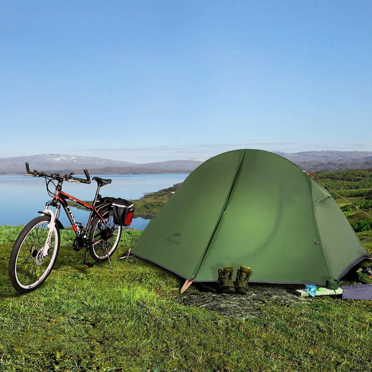 Naturehike One Person Ultralight Cycling Tent Waterproof Double Layer