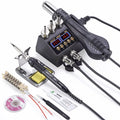 2 in 1 750W Soldering Station LCD Digital display welding rework station for cell-phone BGA SMD PCB IC Repair solder tools 8898